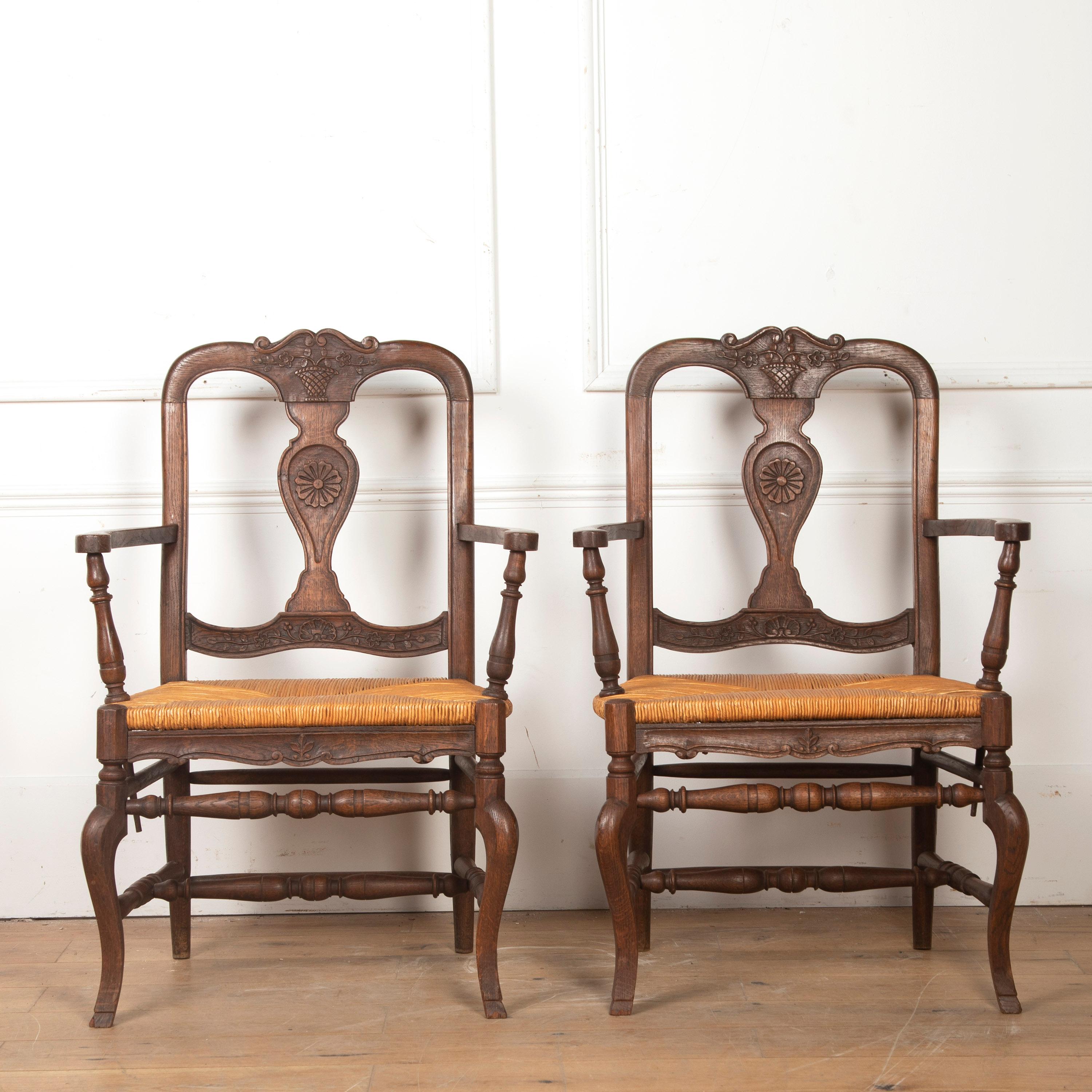 Pair of Country Carver Chairs 2