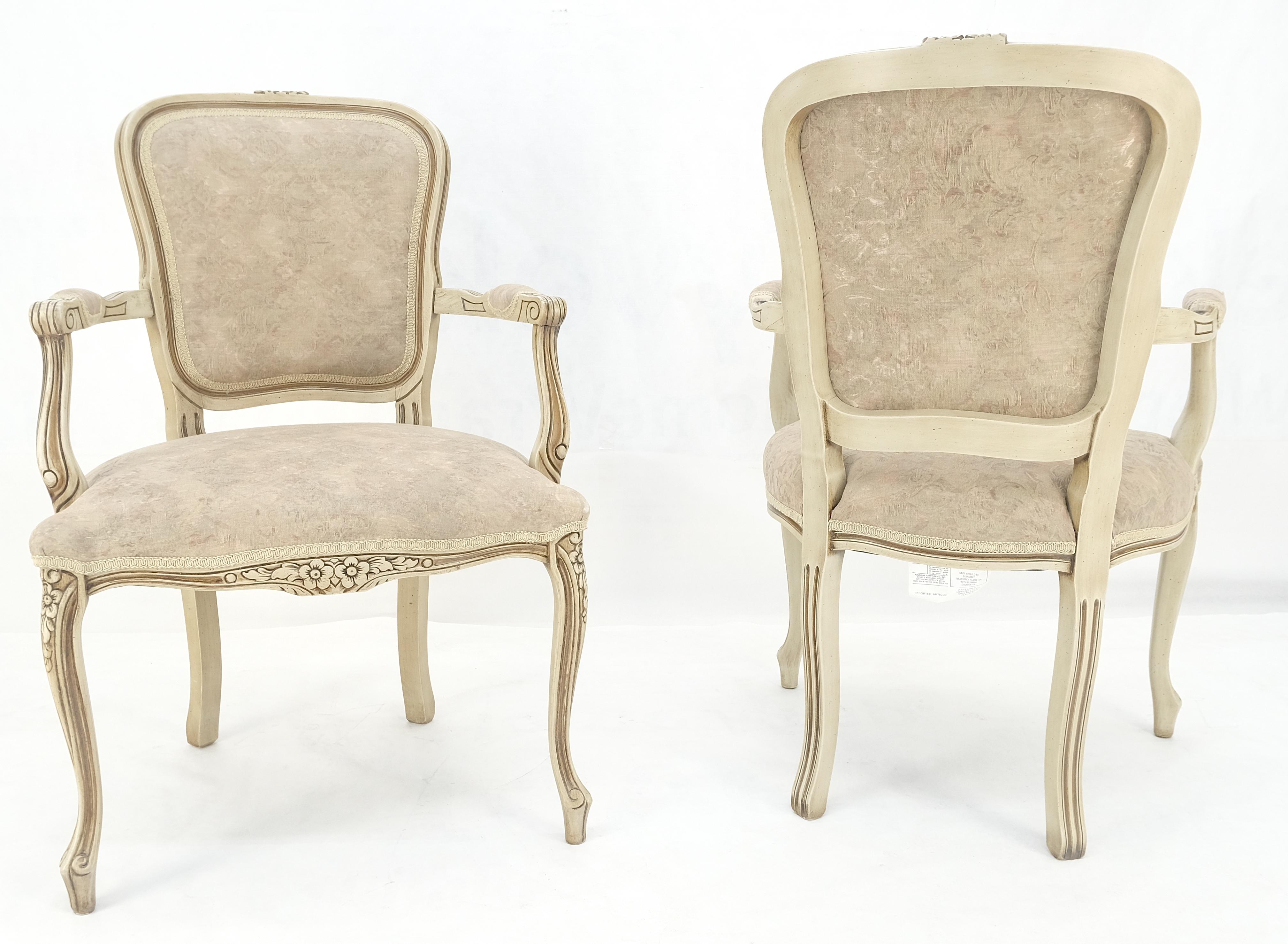 Paire de fauteuils d'appoint de style rustique français, beige, pour le feu MINT en vente 7