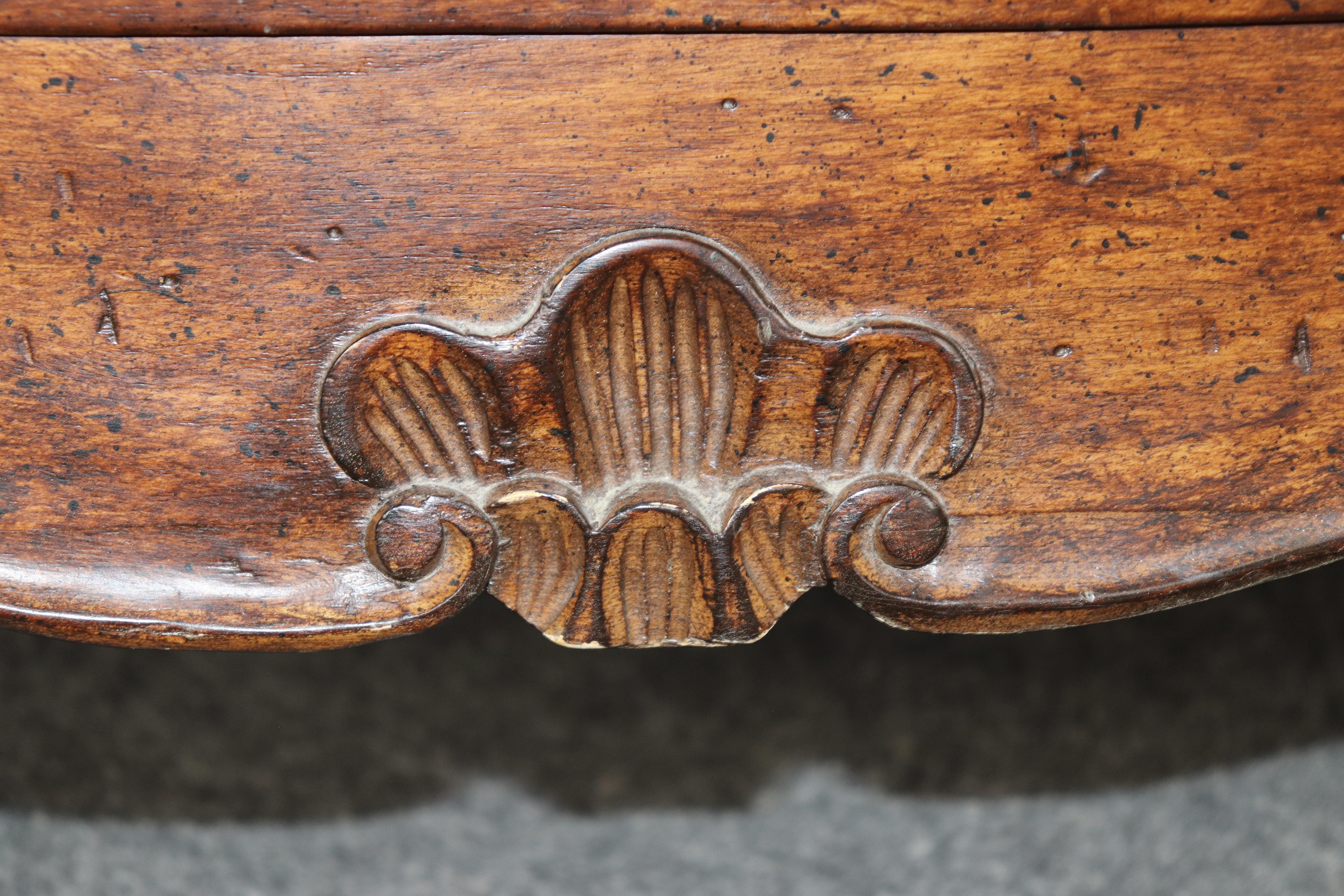 Pair of Louis XV Style Carved Two Drawer Night Stands For Sale 7