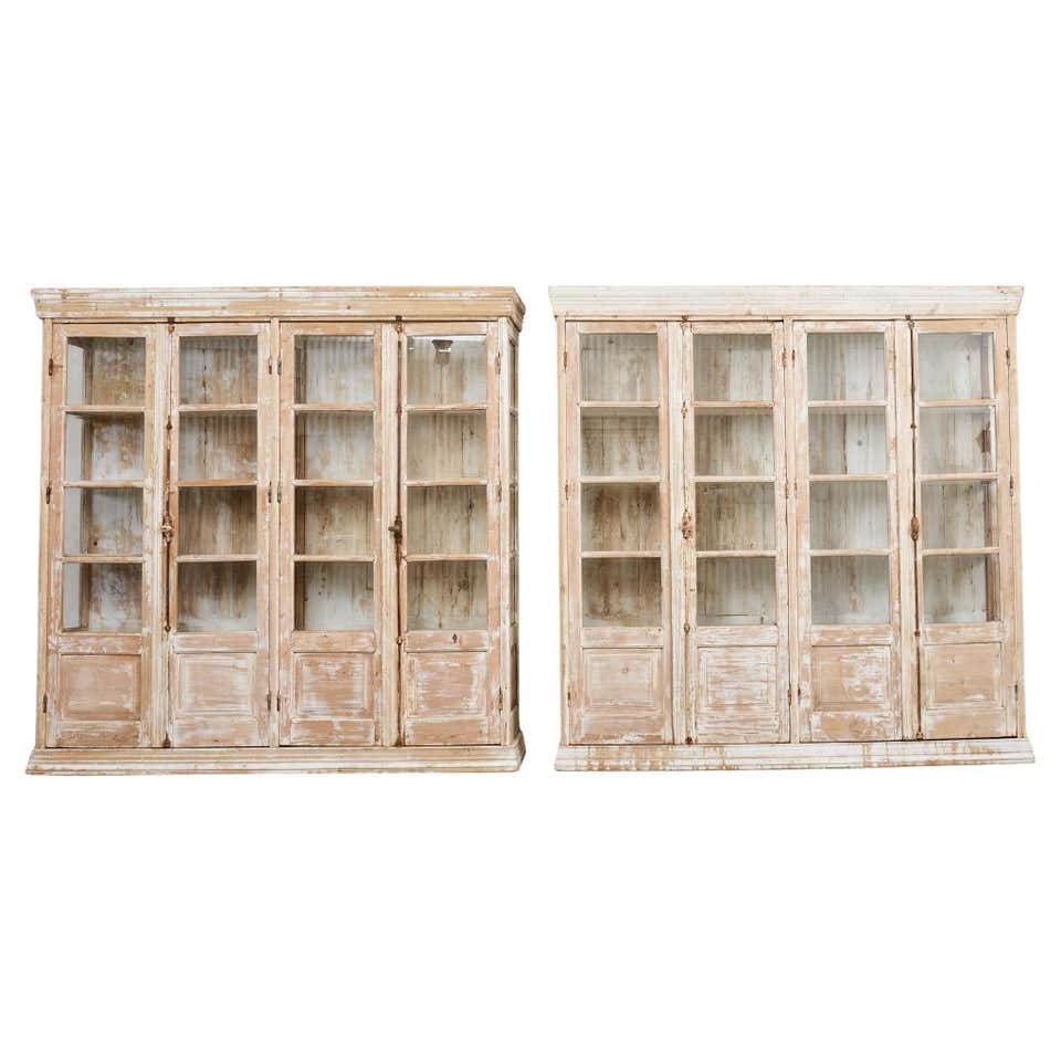 Pair of Baker Architectural Neoclassical Style Painted Library ...