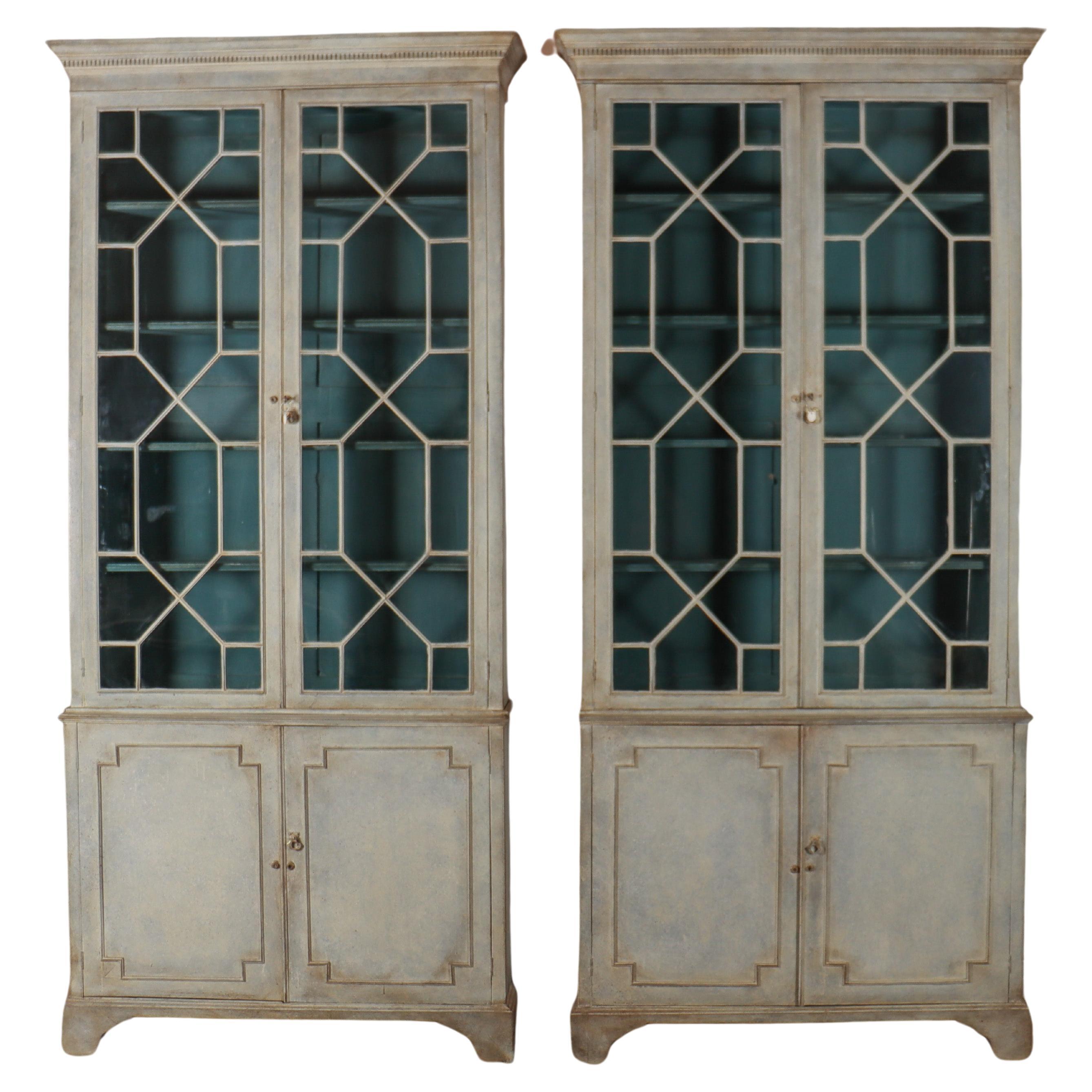 Pair of Country House Bookcases For Sale