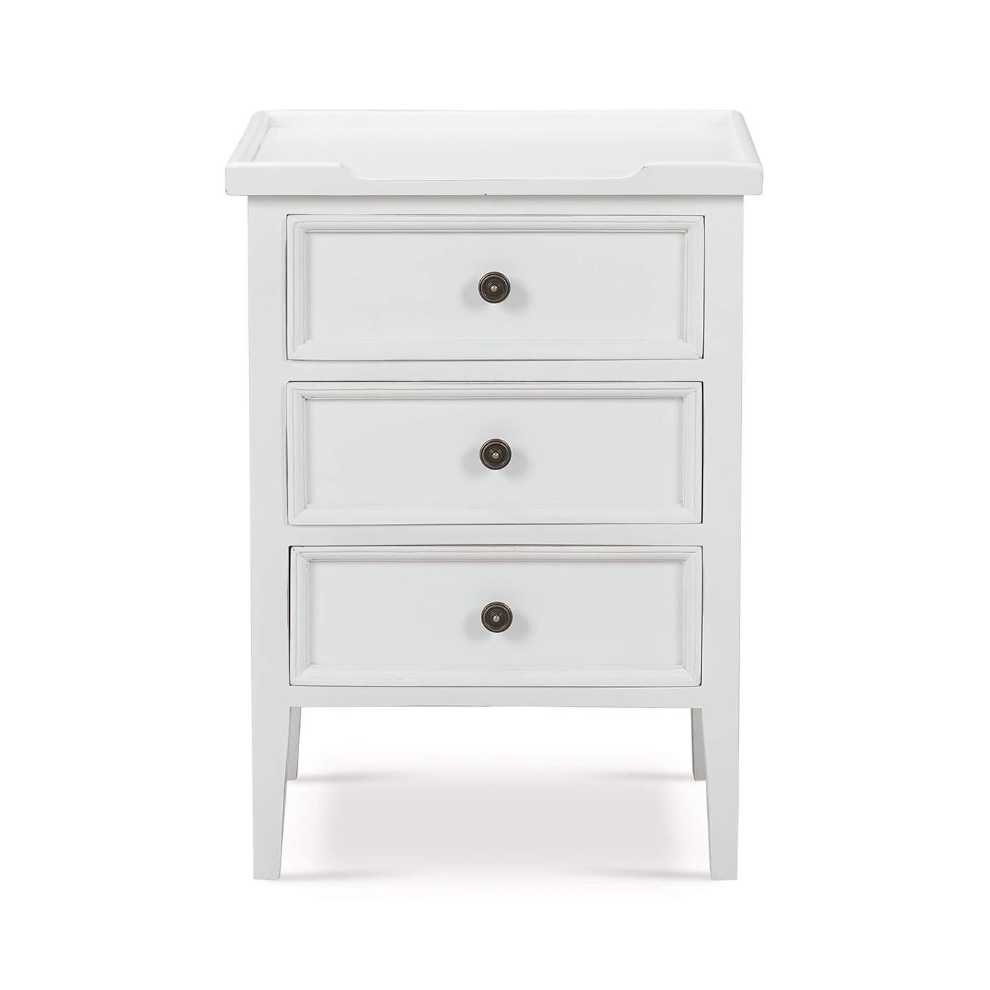 This classic piece combines timeless design with practical functionality, making it a perfect addition to your home.

Crafted with meticulous attention to detail, this end table features a raised edge gallery top, perfect for keeping your items