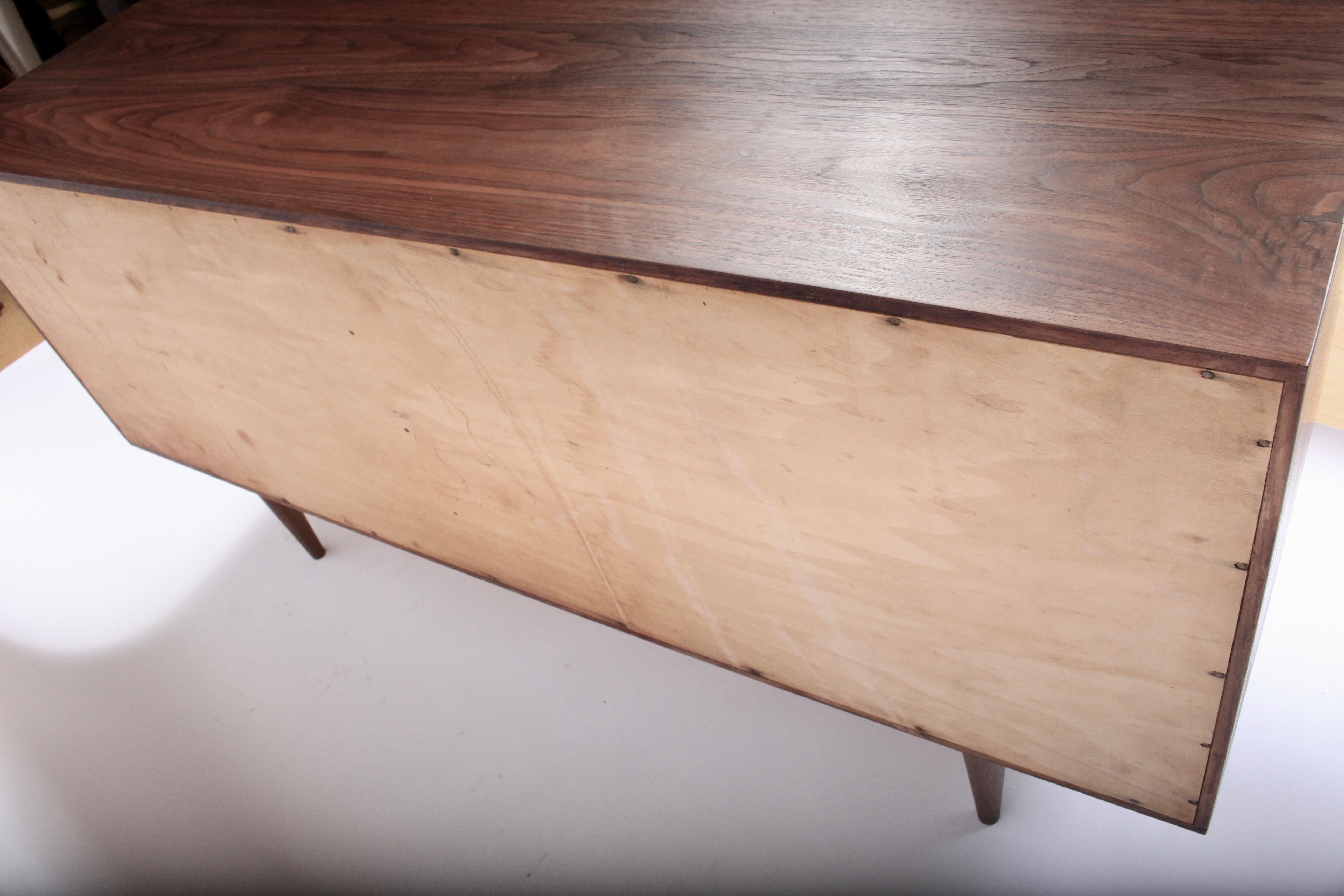 Pair of Country Workshop Lower Black Walnut Dressers, Nightstands, 1960s 1