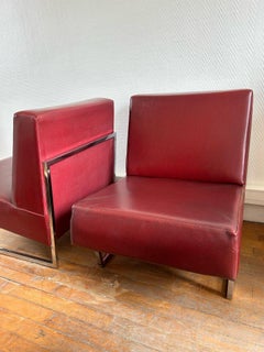 Pair of "Courchevel" low chairs by Pierre Guariche, France, 1959's