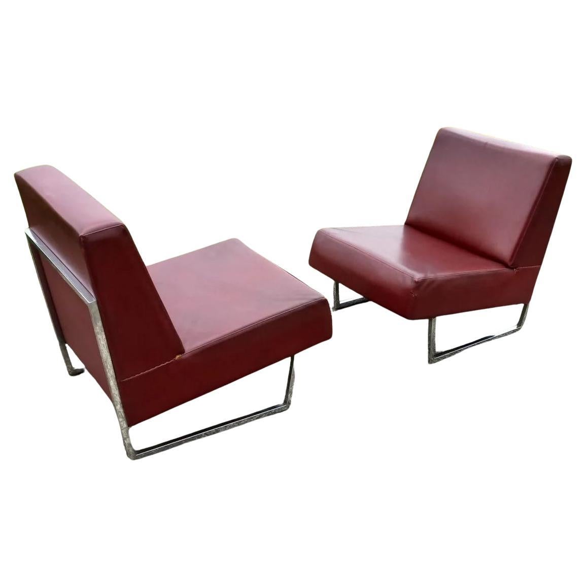 Pair of "Courchevel" low chairs by Pierre Guariche, France, 1959
s