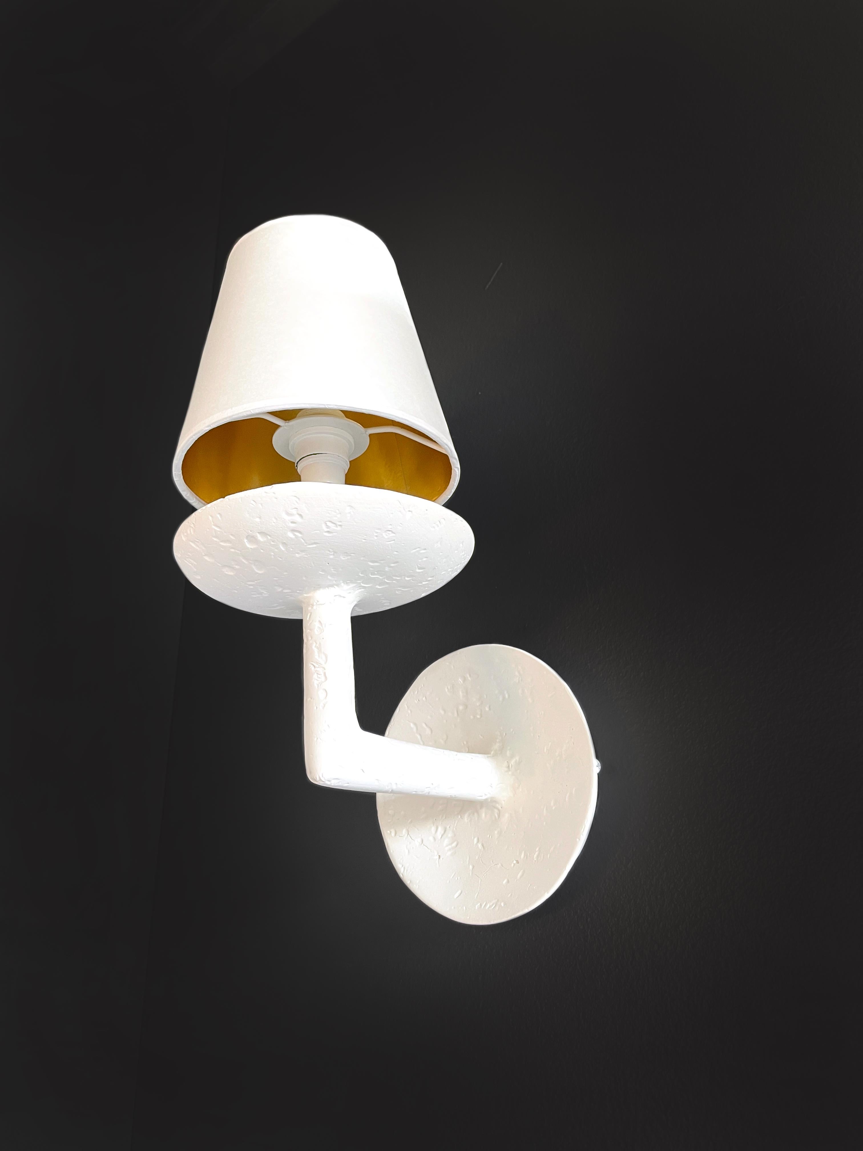Foil Pair of Couronnes Model 3 Sconces by Bourgeois Boheme Atelier For Sale
