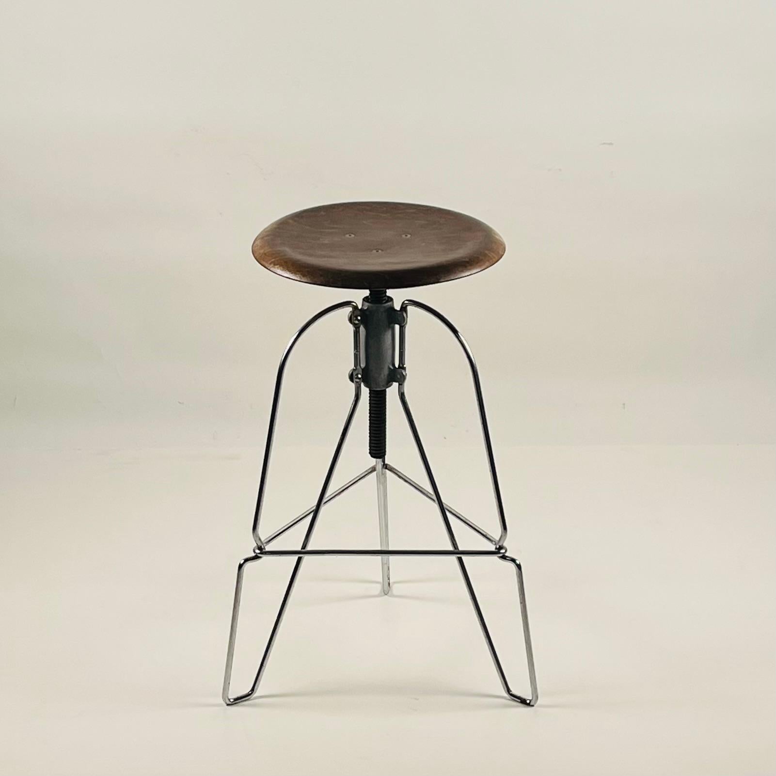 Pair of Covey Model Six Stools  For Sale 5
