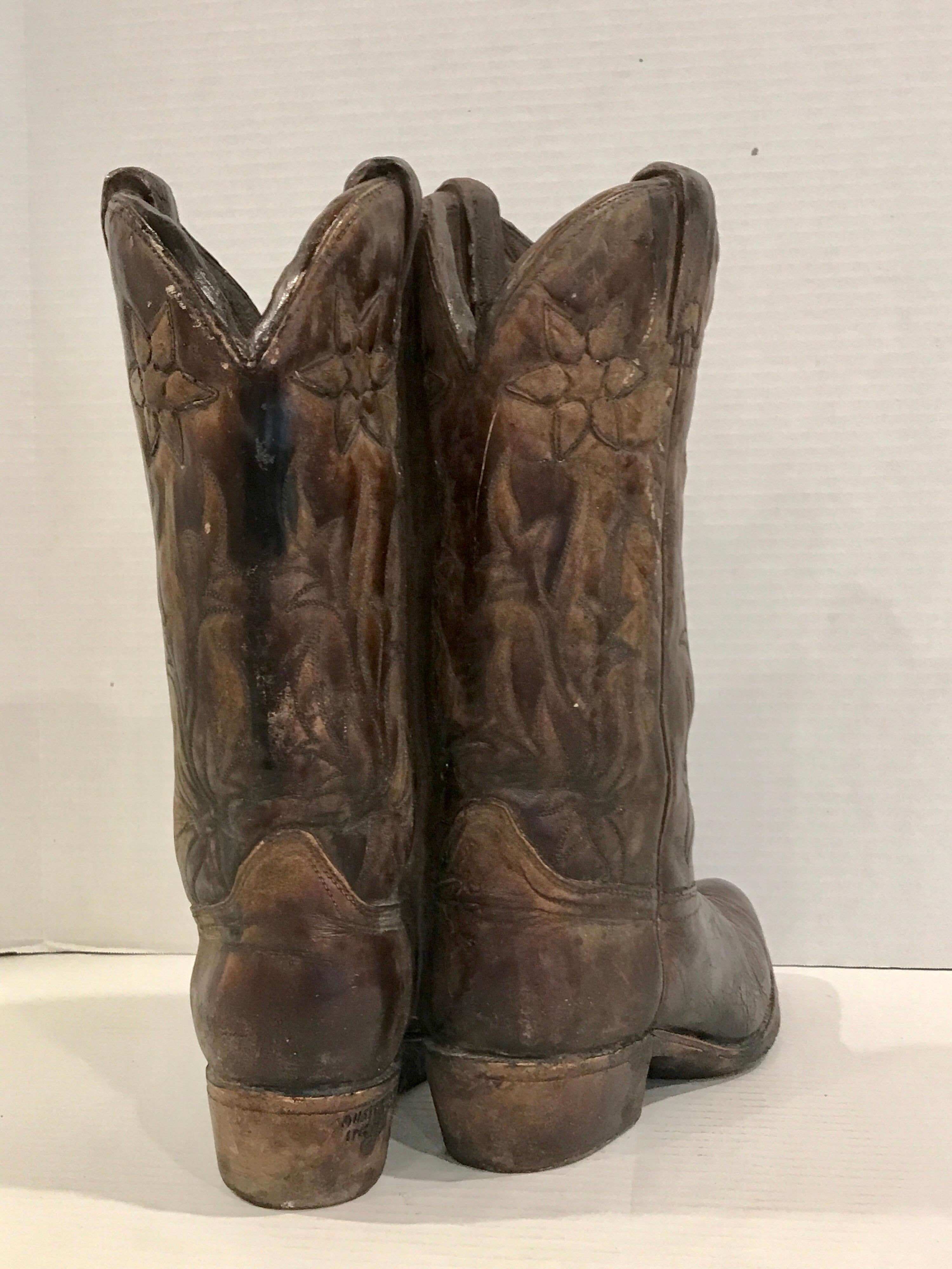cowboy boot sculpture