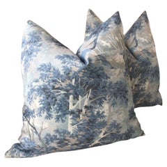 Coppia di cuscini Cowtan e Tout "Arden" in blu