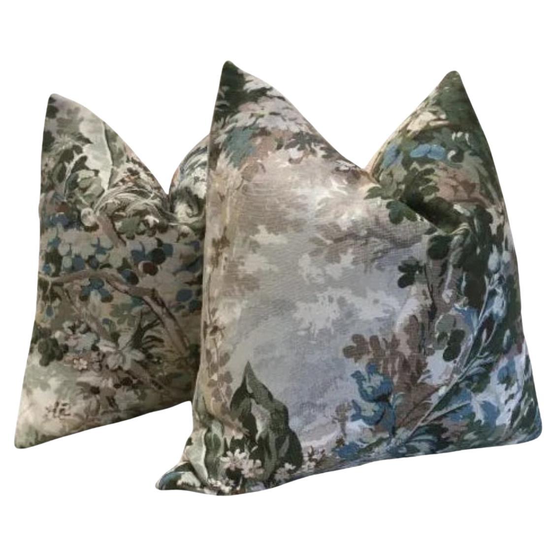 Coppia di cuscini Cowtan e Tout "Rutland" in Verdure