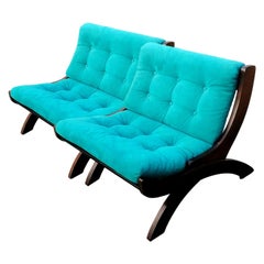 Paar Sessel „cp1“, Modell, entworfen Marco Comolli für ICF de Padova, 1965