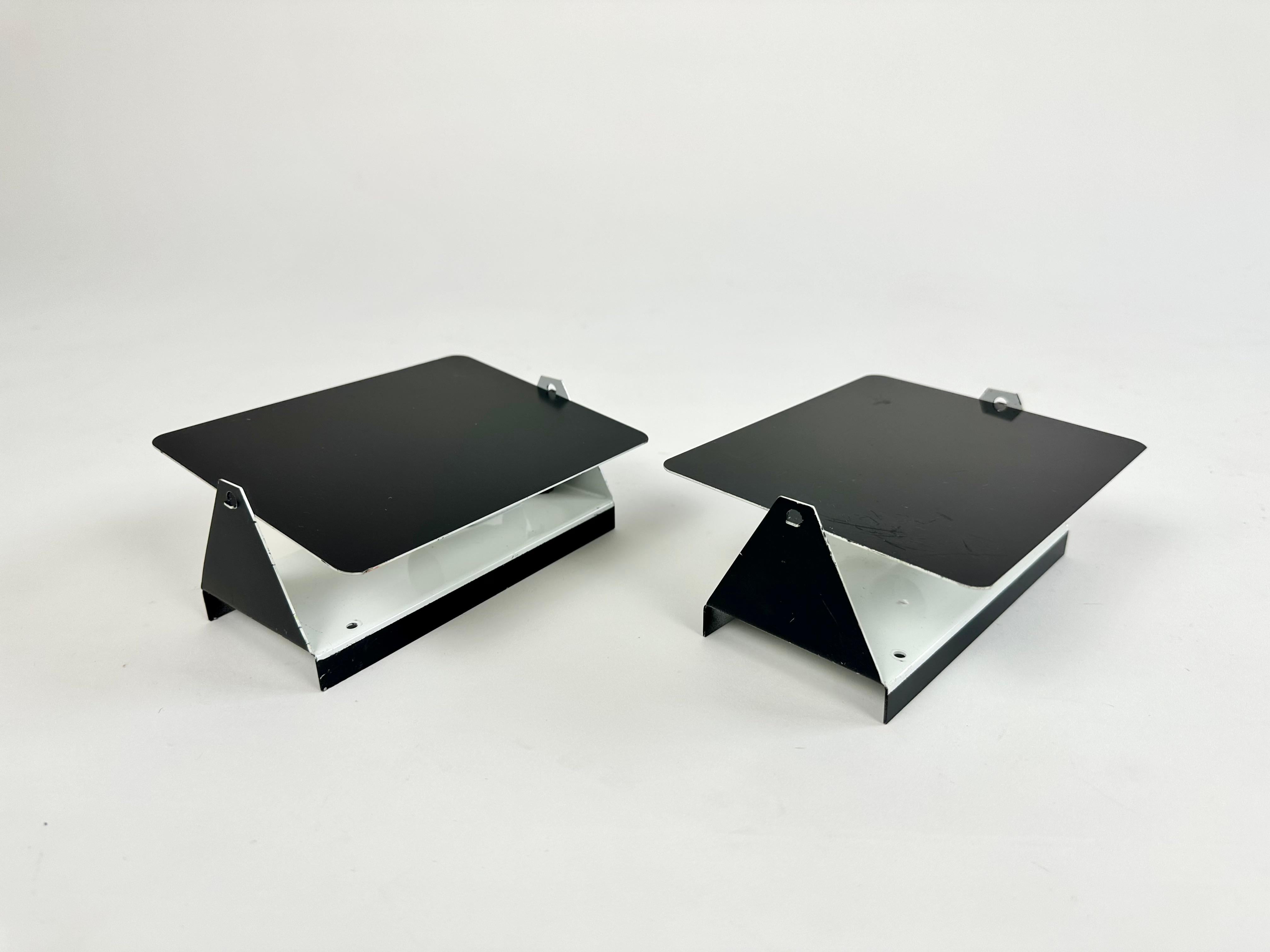 Steel Pair of CP1 wall lights from Les Arcs, Charlotte Perriand, France 1960-70 For Sale