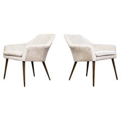 Pair Of Cream Cocktail Chairs, 1970s