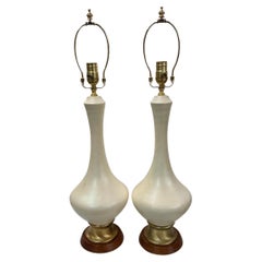 Pair of Cream Color Lamps