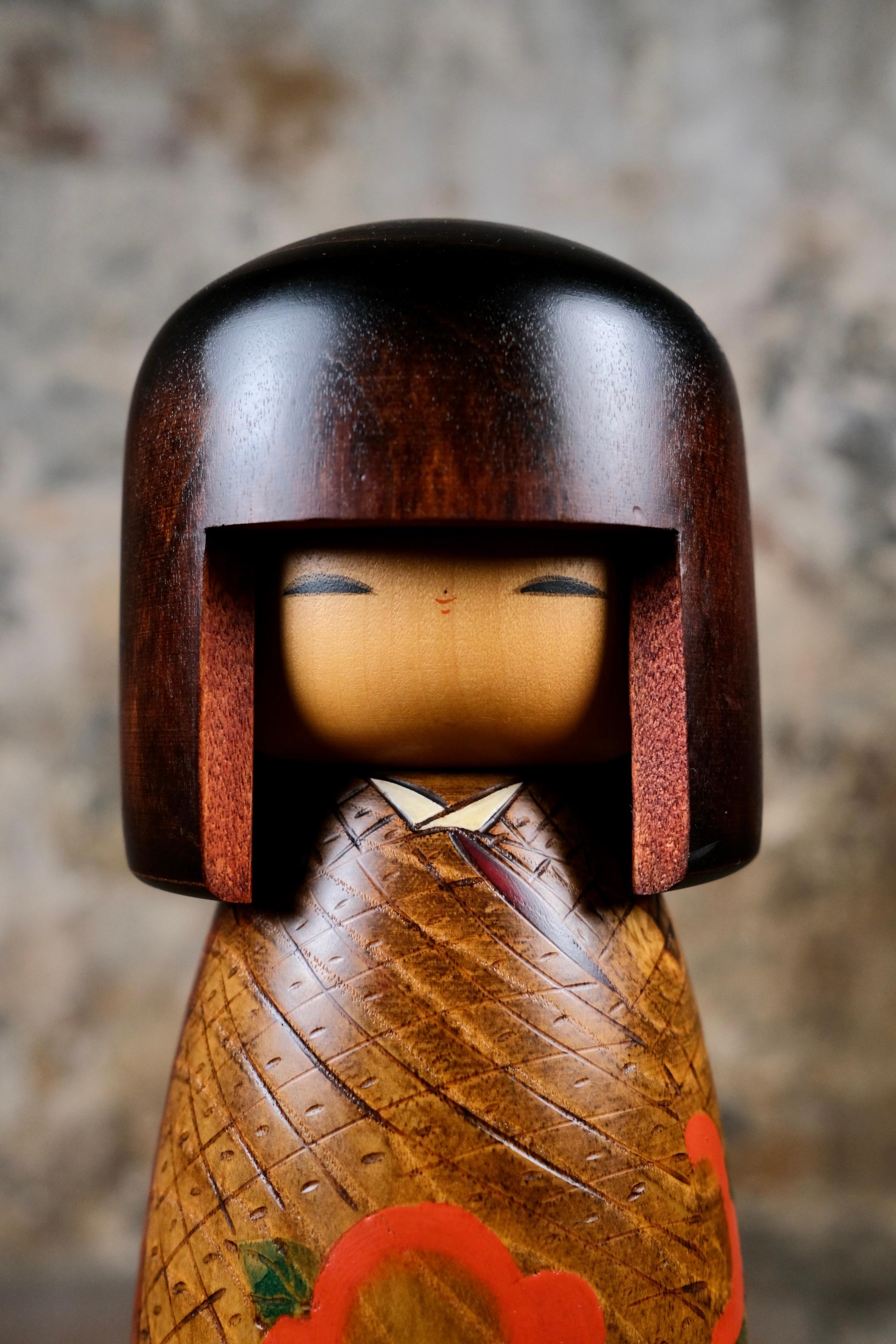 Paire de Kokeshi créatifs Usaburo, Japon, années 1990 en vente 5