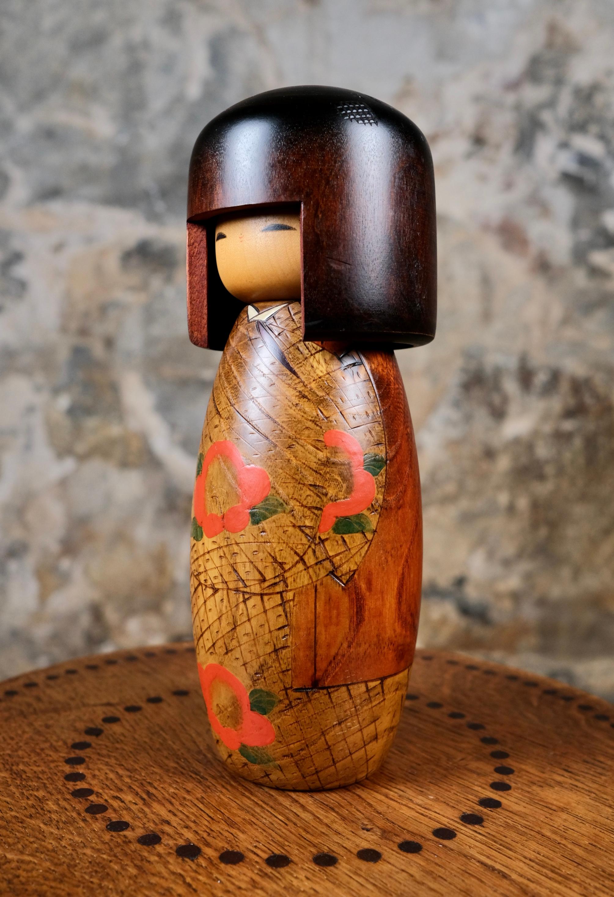 Paire de Kokeshi créatifs Usaburo, Japon, années 1990 en vente 7