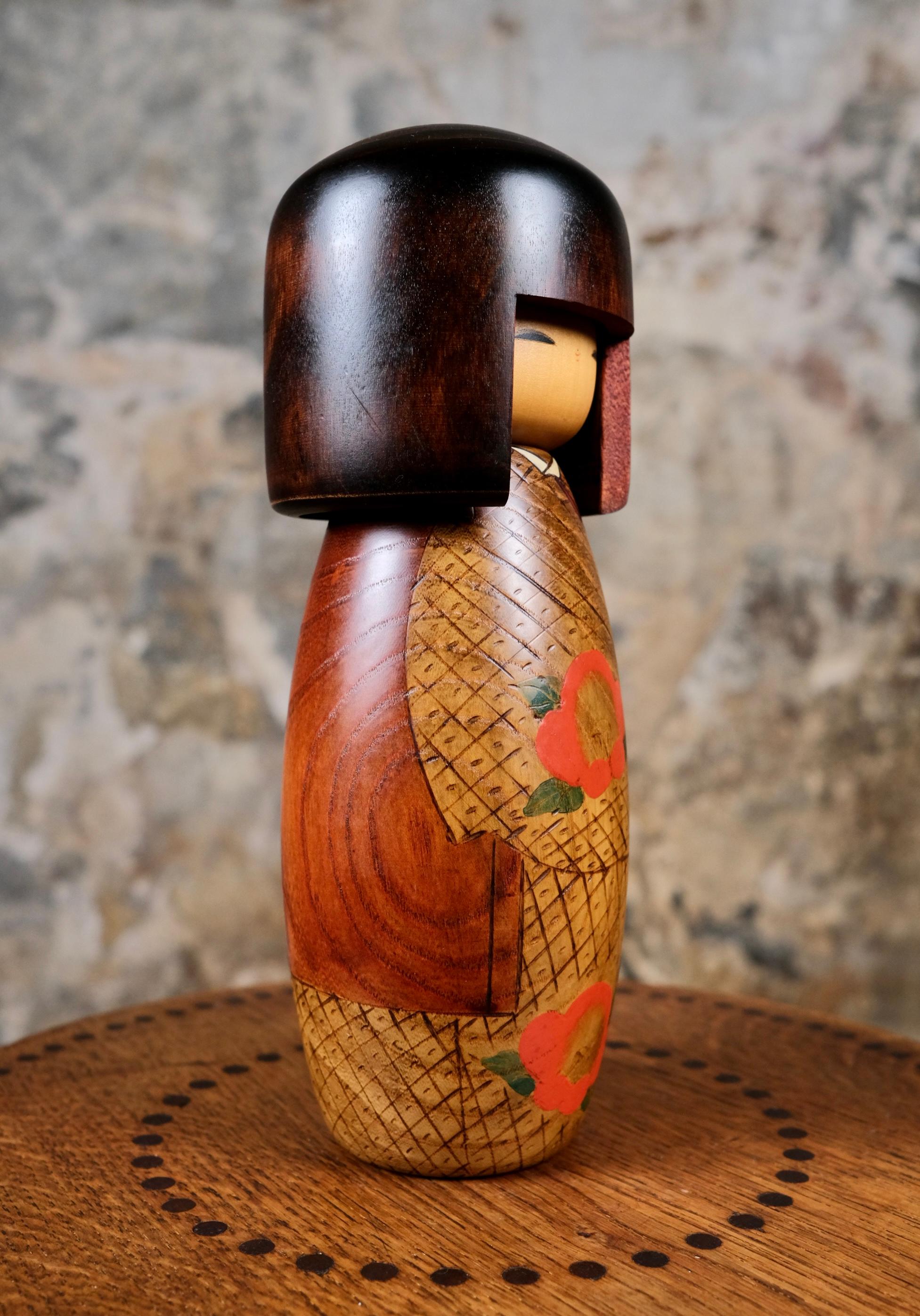 Paire de Kokeshi créatifs Usaburo, Japon, années 1990 en vente 8