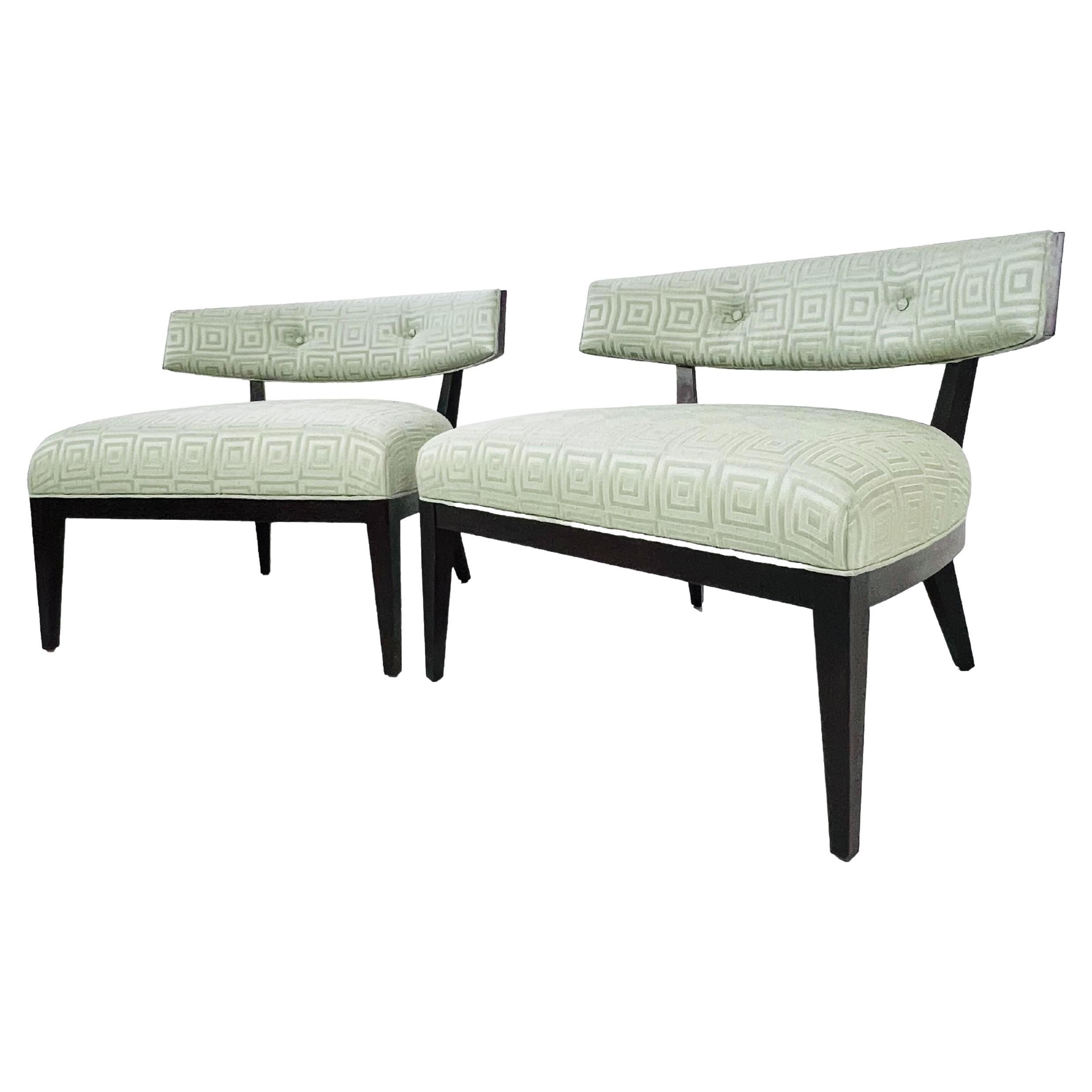 Coppia di sedie da salotto Crescent