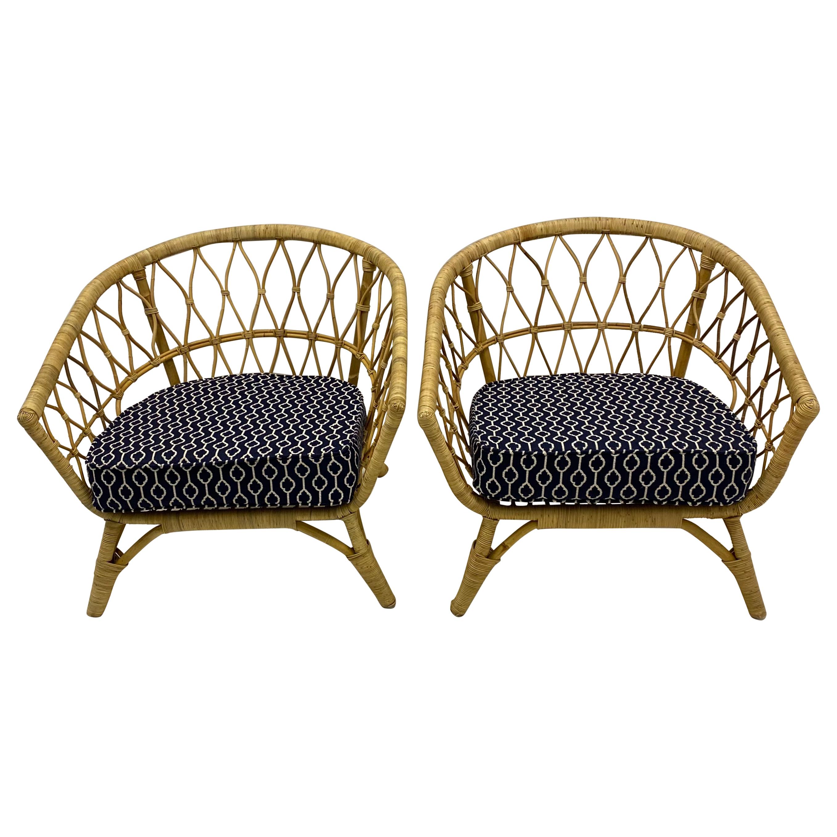 Philippine Rattan Chairs 8 For Sale on 1stDibs