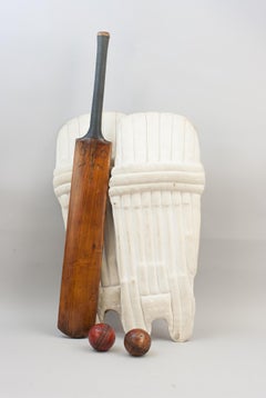 Pair Of Cricket Leg Guards, Herbert Sutcliffe