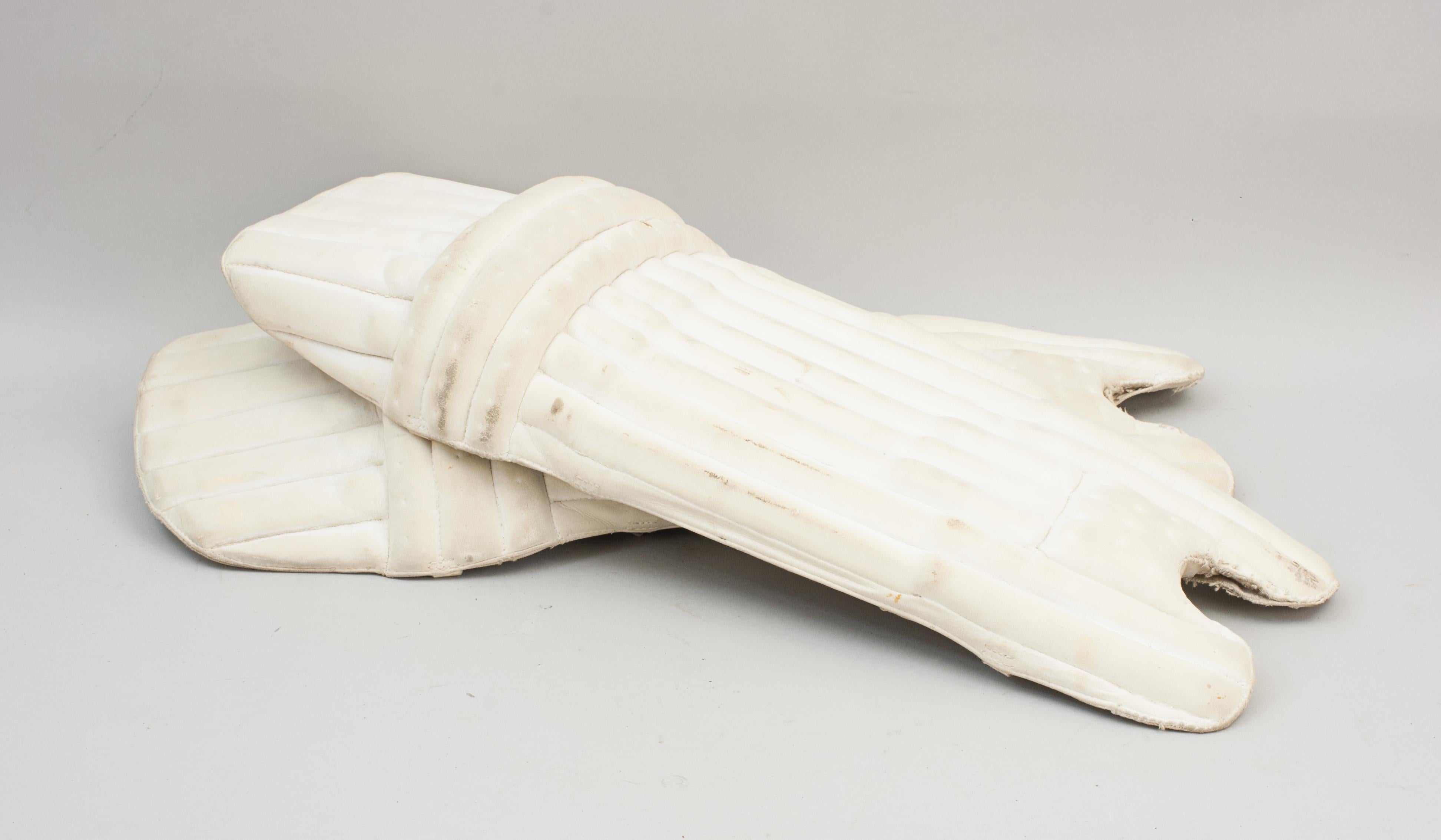 Pair Of Cricket Leg Guards, Herbert Sutcliffe For Sale 1