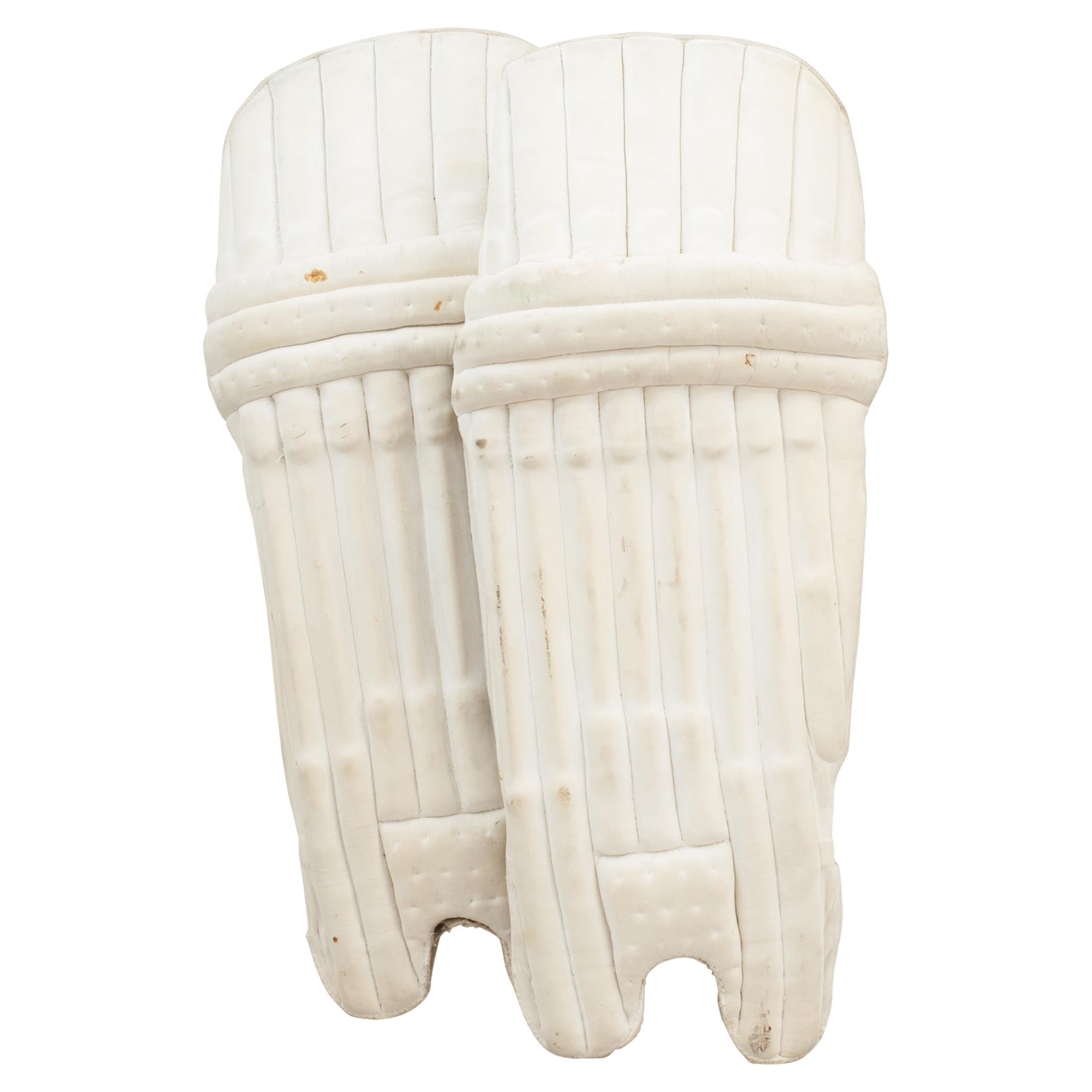 Pair Of Cricket Leg Guards, Herbert Sutcliffe For Sale