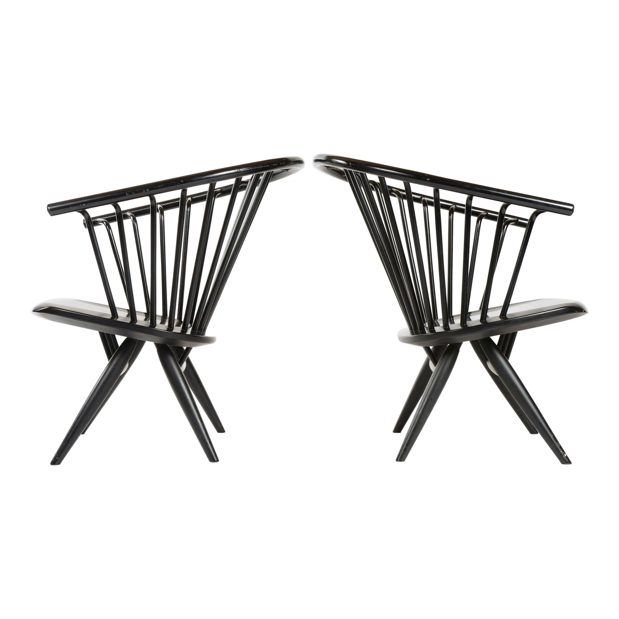 Pair of Crinolette Chair by Ilmari Tapiovaara for Asko, 1962
