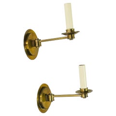 Used Pair of Cromer Swing Arm Brass Sconces by Vaughan Designs