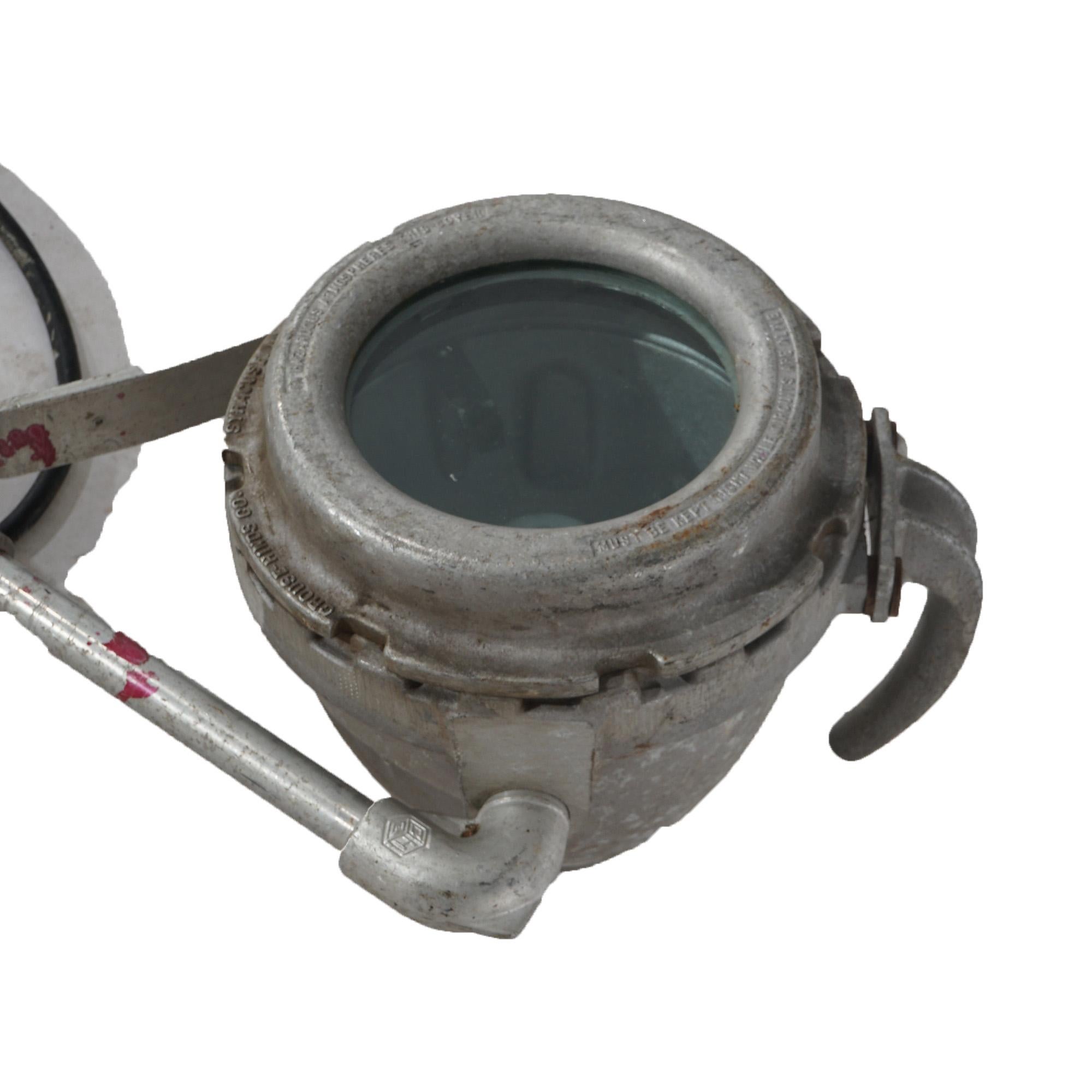 American Pair of Crouse Hinds Industrial Stage Performance Spotlights 20thC For Sale