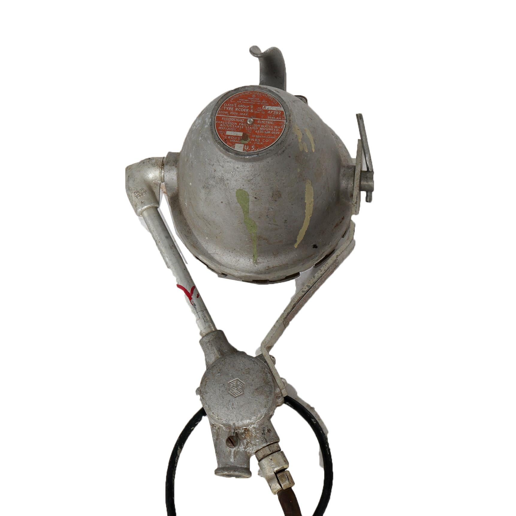 Pair of Crouse Hinds Industrial Stage Performance Spotlights 20thC For Sale 1