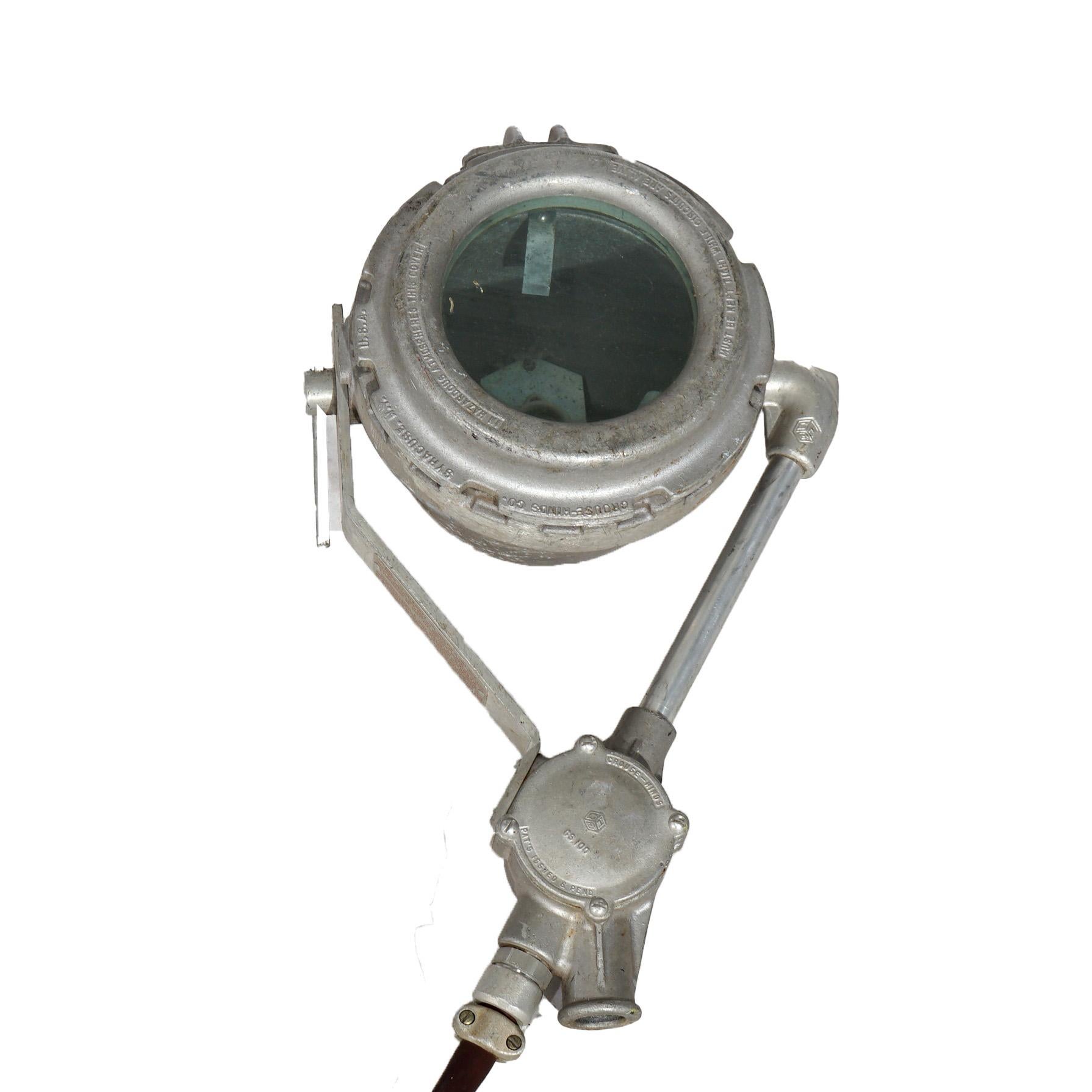Pair of Crouse Hinds Industrial Stage Performance Spotlights 20thC For Sale 2