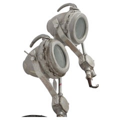 Pair of Crouse Hinds Industrial Stage Performance Spotlights 20thC