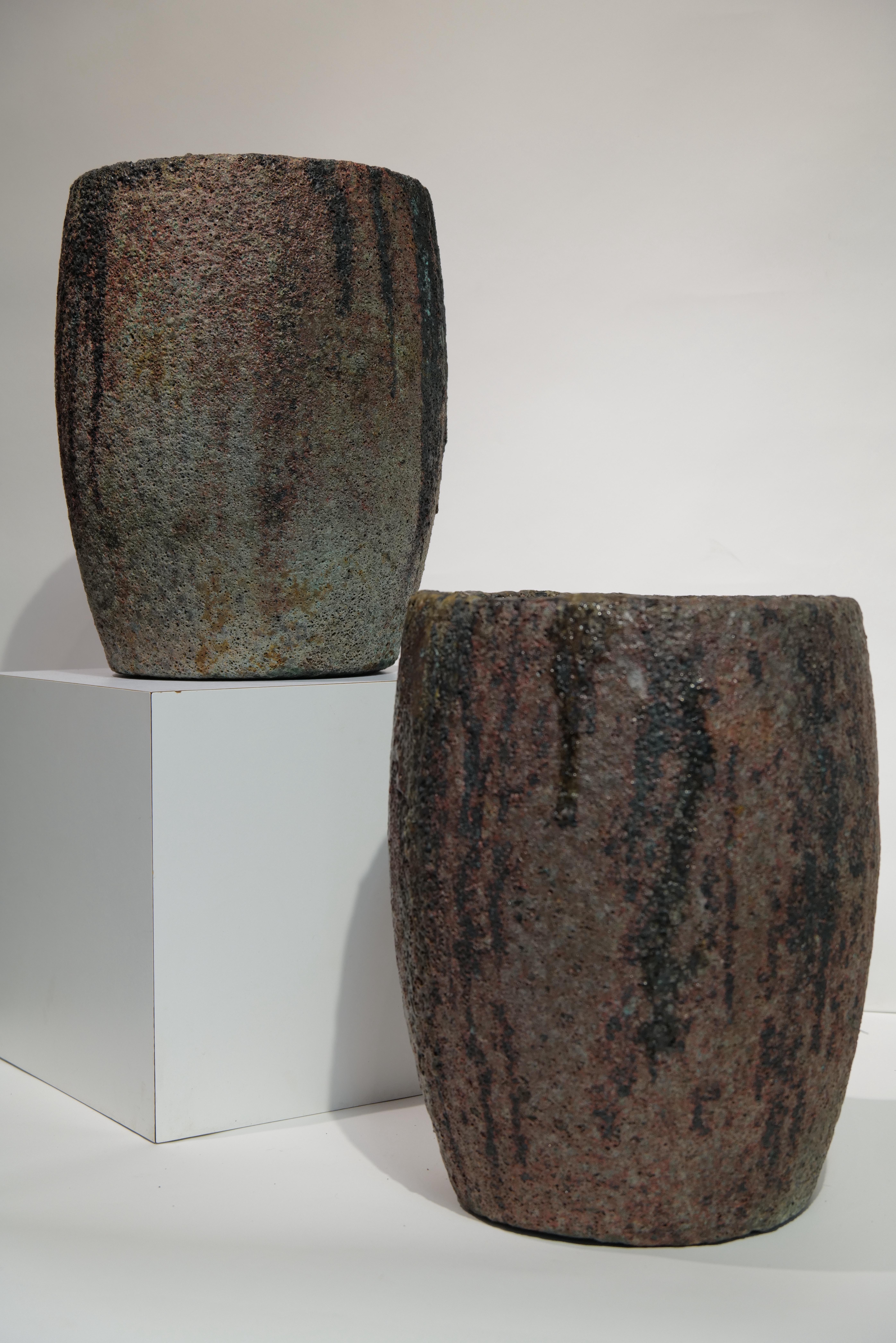 Pair of Crucible Planter Pots For Sale 4
