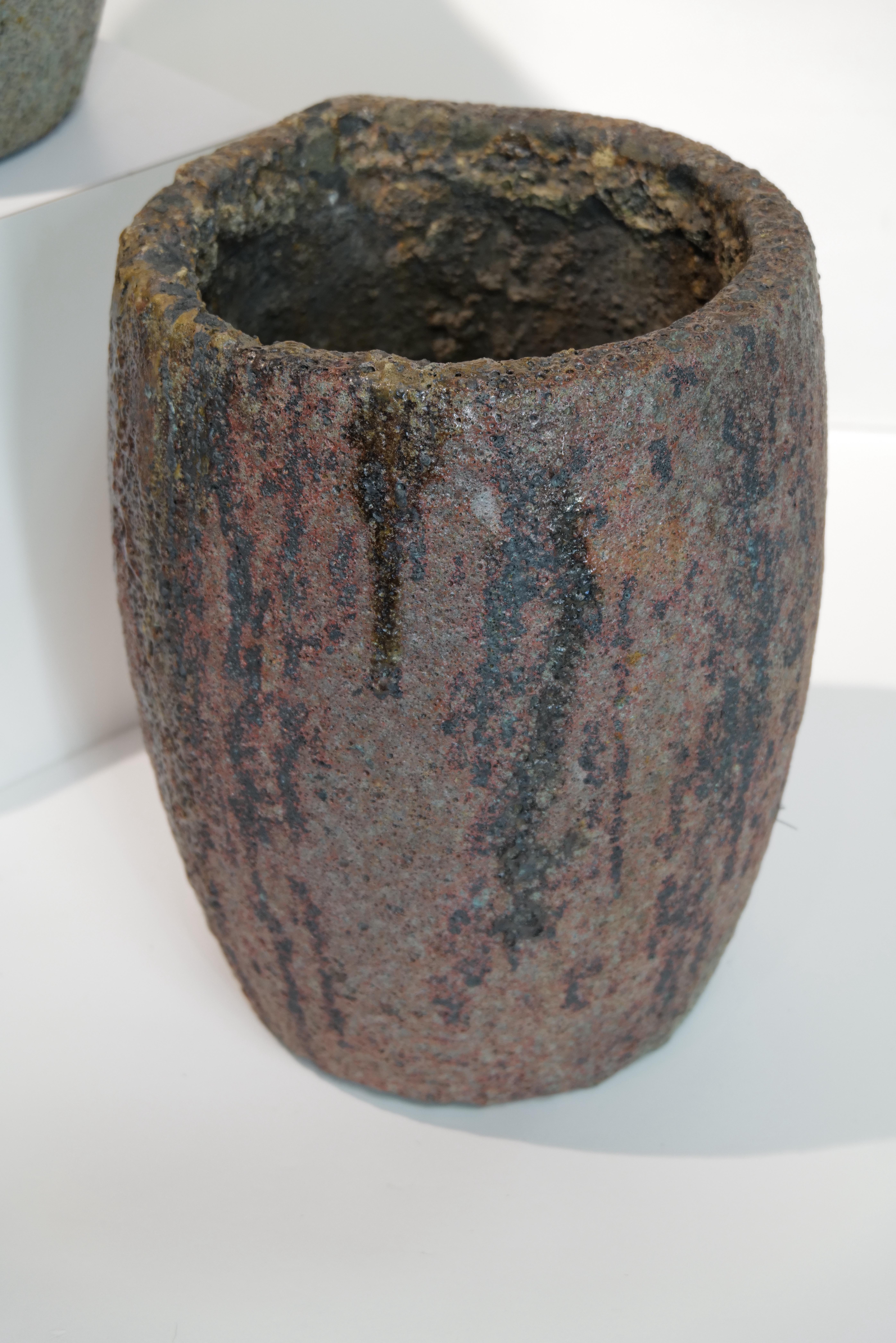 20th Century Pair of Crucible Planter Pots For Sale