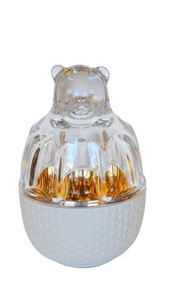 Pair of Crystal Baccarat Zoo Bears with Box Function, 'Crystal Candy Set Series'