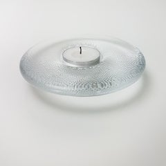 Pair of Crystal Candleholders by Iittala, Finland