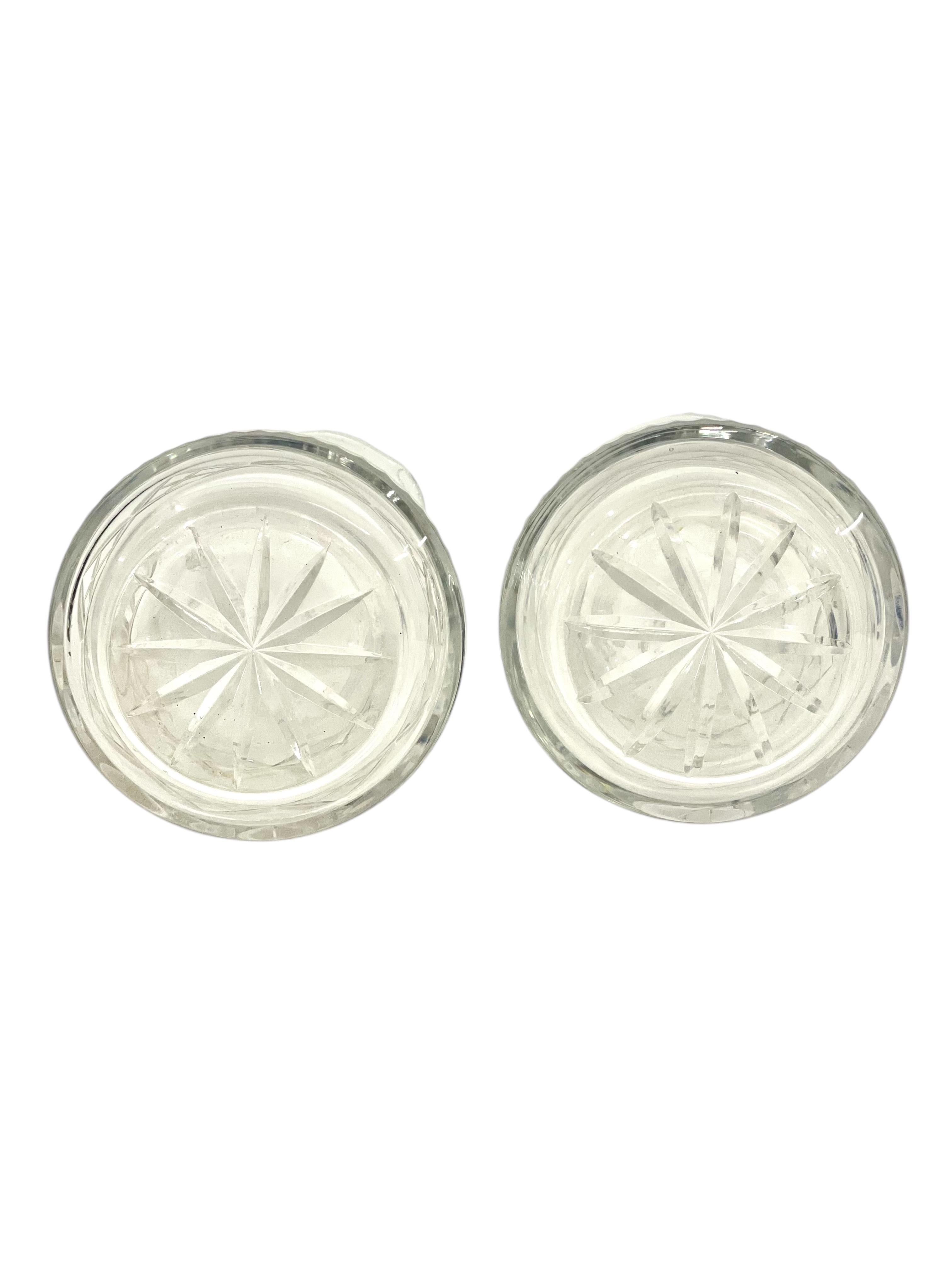 Pair of  Crystal Carafes in the Saint Louis Style 20th Century For Sale 6