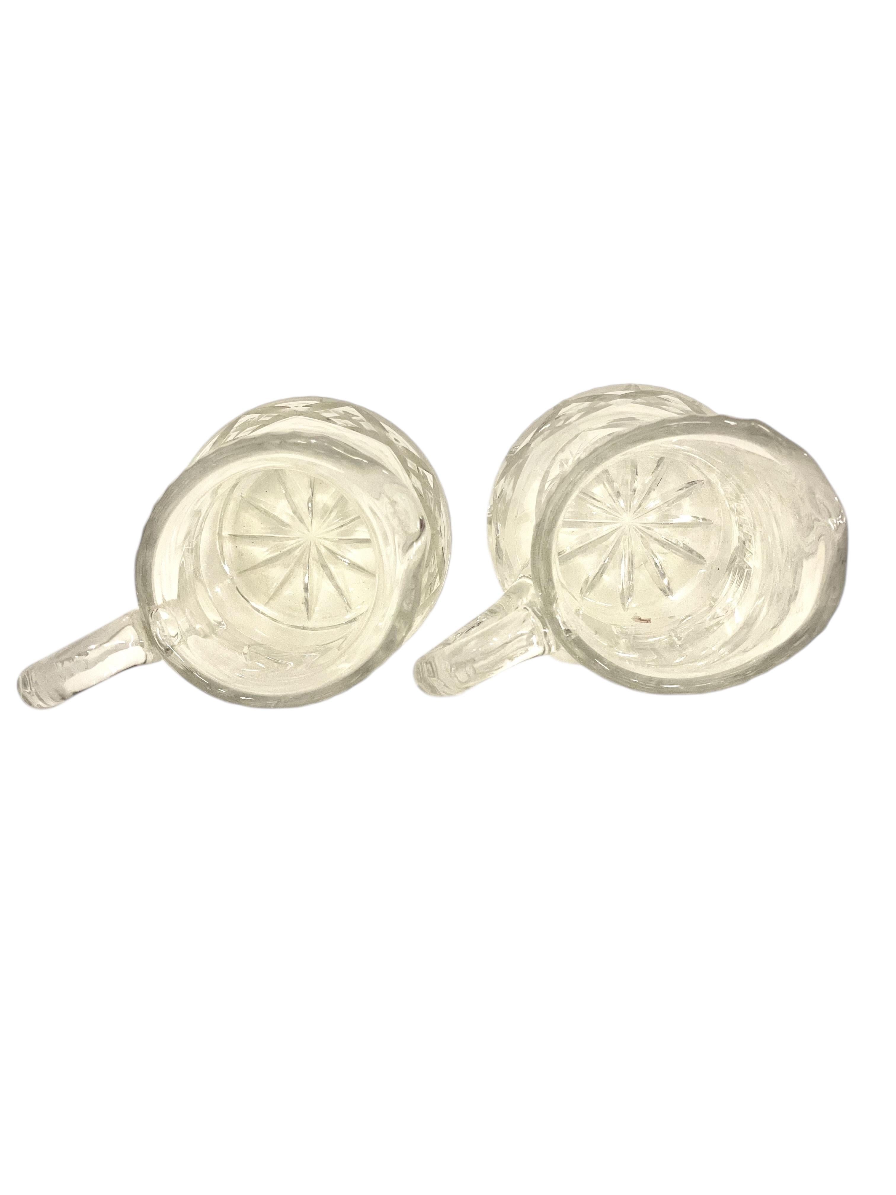 Pair of  Crystal Carafes in the Saint Louis Style 20th Century For Sale 5