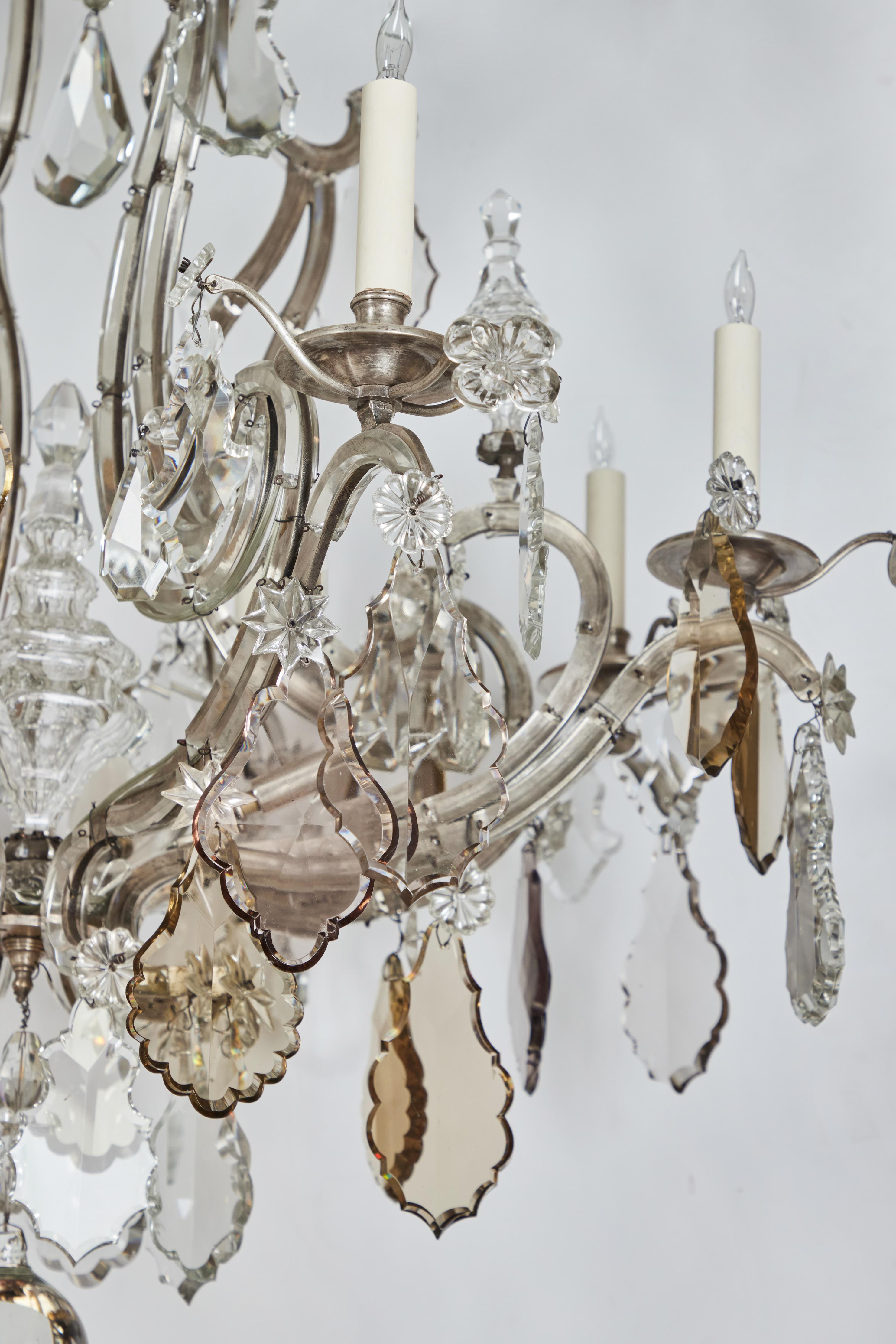 French Pair of Crystal Chandeliers