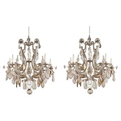 Pair of Crystal Chandeliers