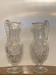 Pair of Crystal Decanters Probably St Louis