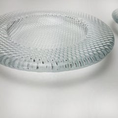 Coppia di portacandele votivi in cristallo, ciotole di Holmegaard, 1980