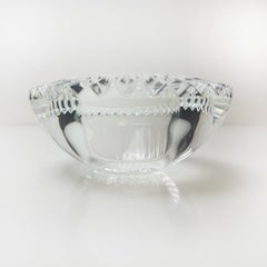 Pair of Crystal Glass Votive Candleholders by Orrefors, Sweden, 1970s