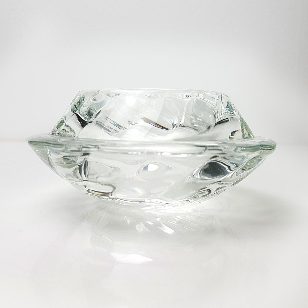 crystal glass candle holders