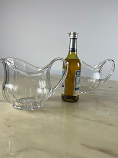 Set Of 2 Mid-Century Crystal Jugs 1960s
