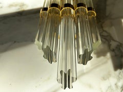 Pair of Crystal Sconces on Gilt Frame by Kolarz, Austria, 1970s