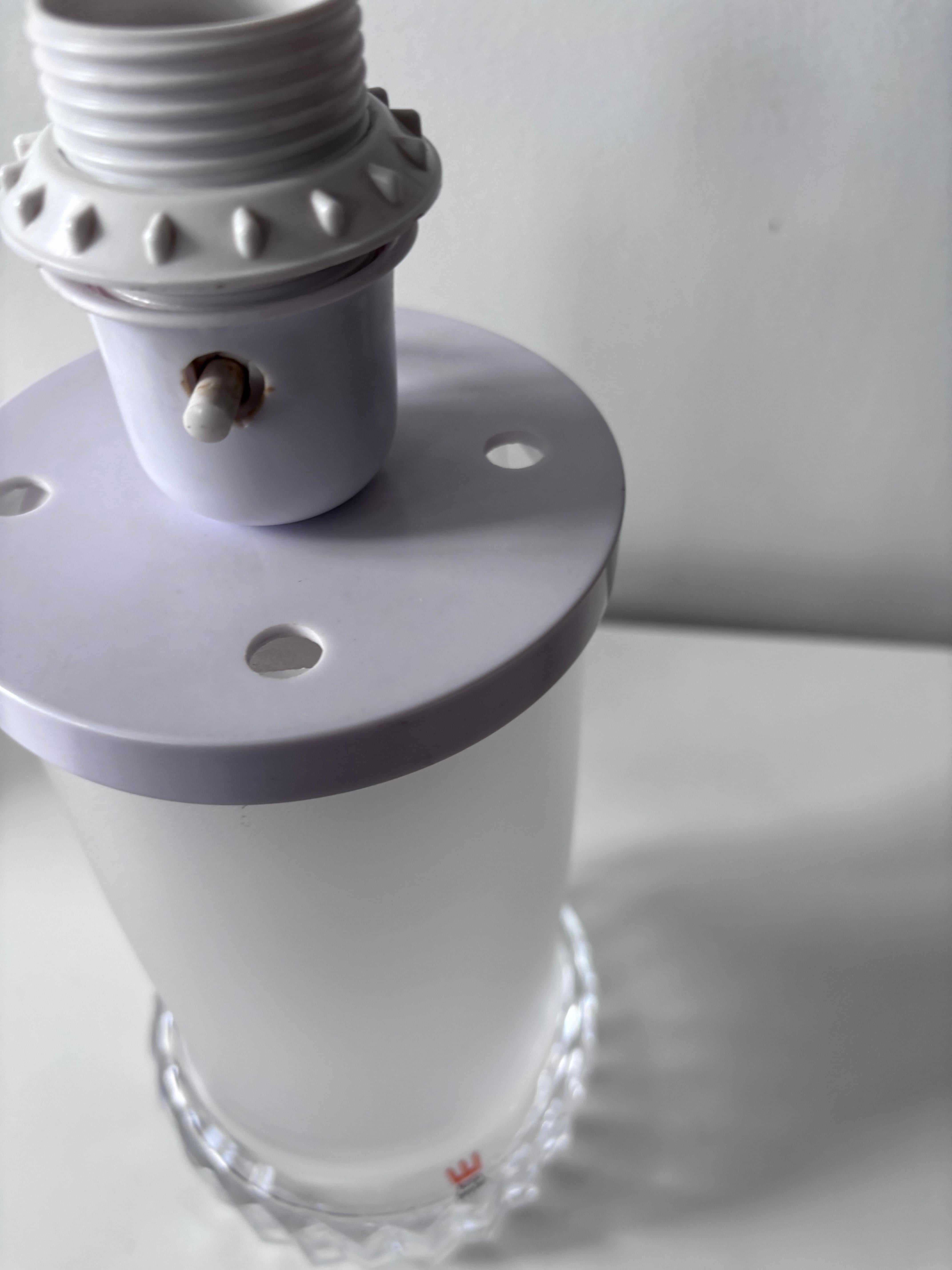 Paire de lampes de table en cristal par Ove Sandberg pour Kosta, Suède, années 70 en vente 3