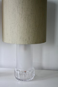 Paar Kristalltischlampen von Ove Sandberg für Kosta, Schweden, 70er Jahre