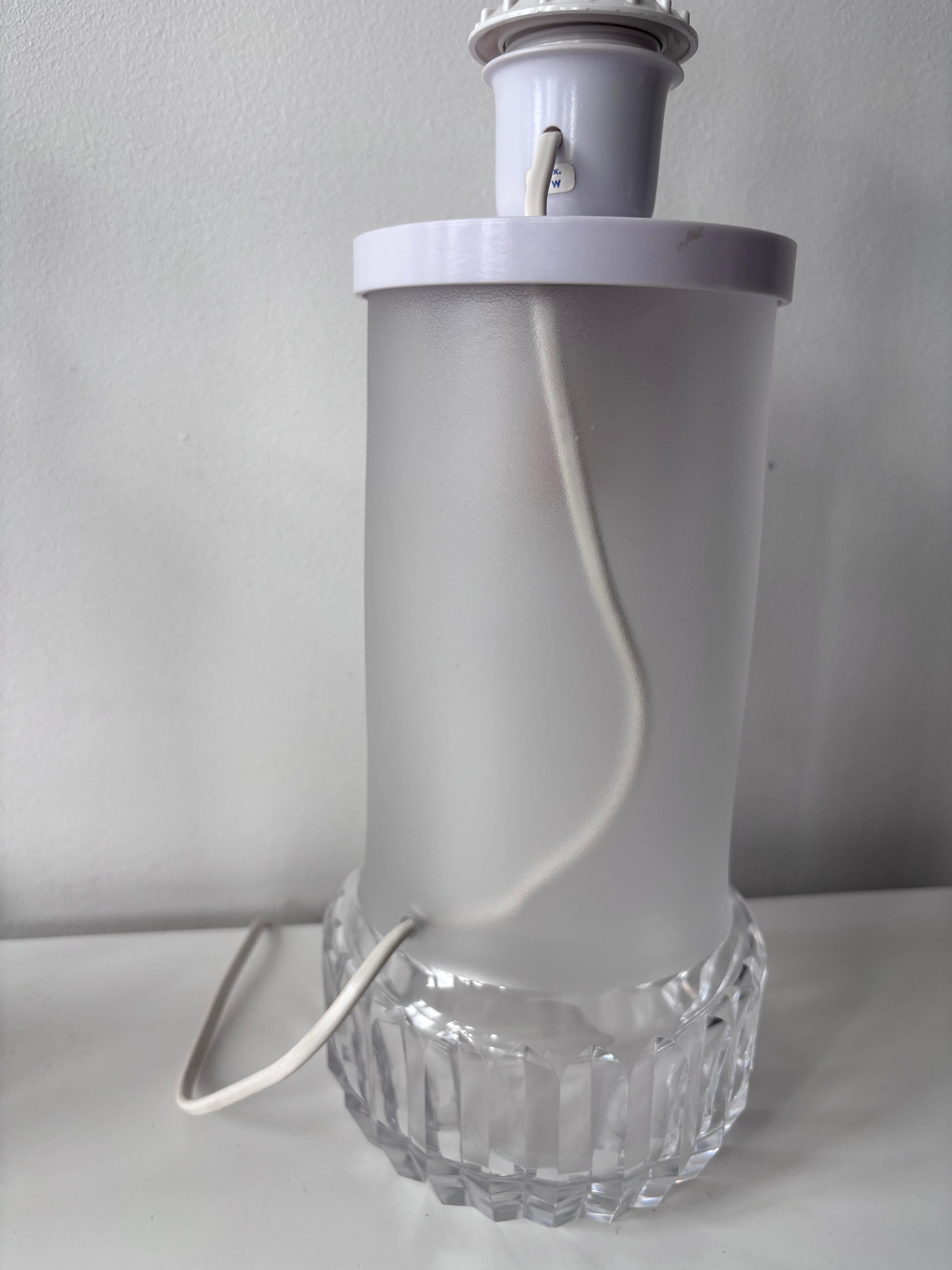 Paire de lampes de table en cristal par Ove Sandberg pour Kosta, Suède, années 70 en vente 6