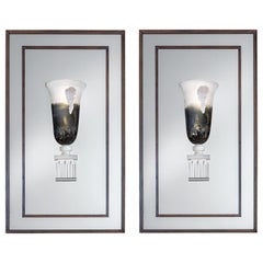 Pair of Crystal Wall Lights